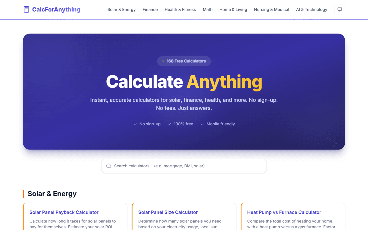 CalcForAnything